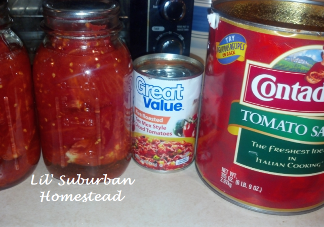 soup base, canned tomatoes